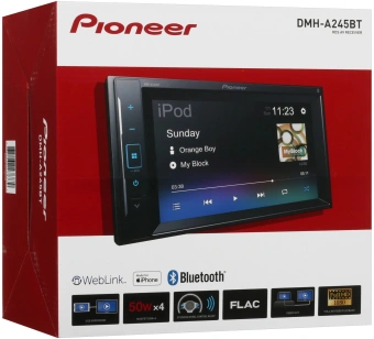 Автомагнитола Pioneer DMH-A245BT 2DIN 4x50Вт 6.2" ПДУ RDS - купить недорого с доставкой в интернет-магазине