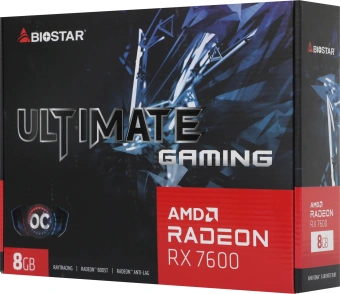 Видеокарта Biostar PCI-E 4.0 VA76S6RM81 RX7600 OC AMD Radeon RX 7600 8Gb 128bit GDDR6 2318/18000 HDMIx1 DPx3 HDCP Ret - купить недорого с доставкой в интернет-магазине