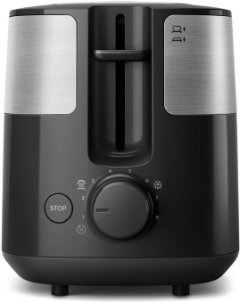 Тостер Philips HD2516 830Вт черный/стальной - купить недорого с доставкой в интернет-магазине