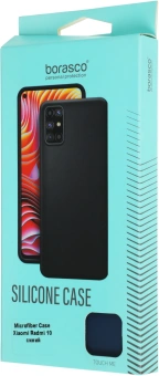 Чехол (клип-кейс) BoraSCO для Xiaomi Redmi 10 Microfiber Case синий (40473) - купить недорого с доставкой в интернет-магазине