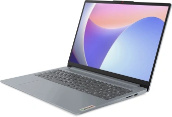 Ноутбук Lenovo IdeaPad Slim 3 15IRU8 Core i5 1335U 8Gb SSD512Gb Intel Iris Xe graphics 15.6" IPS FHD (1920x1080) noOS grey WiFi BT Cam (82X7003NRK) - купить недорого с доставкой в интернет-магазине