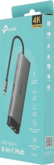 Разветвитель USB-C TP-Link UH9120C 3порт. серый - купить недорого с доставкой в интернет-магазине