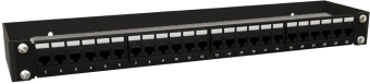Кронштейн телекоммуникационный Hyperline BW19-1U-110F-RAL9005 настен. 1U 19" 110мм нагр.:15кг черный - купить недорого с доставкой в интернет-магазине