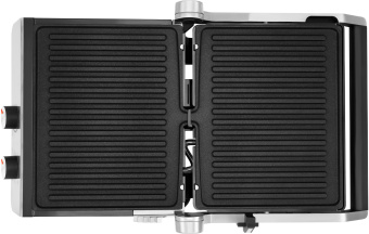 Электрогриль Hyundai HYG-4046 2200Вт черный/серебристый - купить недорого с доставкой в интернет-магазине