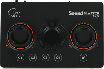 Звуковая карта Creative USB Sound BlasterX GC7 (Super X-Fi Ultra DSP) 7.1 Ret - купить недорого с доставкой в интернет-магазине