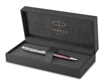 Ручка шариков. Parker Sonnet Premium K537 (CW2119783) Metal Red CT M черн. черн. подар.кор. - купить недорого с доставкой в интернет-магазине