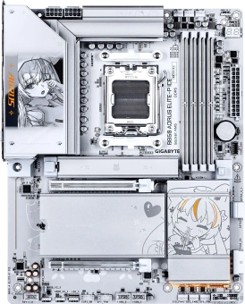Материнская плата Gigabyte B850 A ELITE-P ICE Socket AM5 AMD B850 4xDDR5 ATX AC`97 8ch(7.1) 5Gigabit RAID+HDMI - купить недорого с доставкой в интернет-магазине