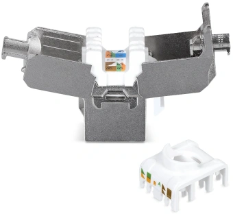 Модуль Cabeus KJ-RJ45-CAT.5E-SH-180-TOOLLESS информ. KeystoneRJ45 кат.5E бронз. - купить недорого с доставкой в интернет-магазине