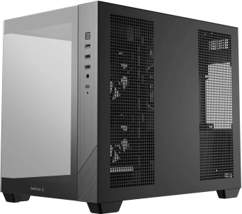 Корпус Deepcool CG330 3F черный без БП mATX 2xUSB3.0 audio bott PSU - купить недорого с доставкой в интернет-магазине