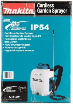 Опрыскиватель Makita DUS108Z аккум. ранц. 10л белый/бирюзовый - купить недорого с доставкой в интернет-магазине
