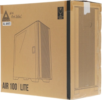 Корпус Montech Air 100 Lite белый без БП mATX 6x120mm 4x140mm 1xUSB2.0 2xUSB3.0 audio bott PSU - купить недорого с доставкой в интернет-магазине