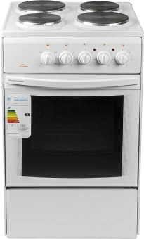 Плита Электрическая Flama AE 1406 W белый эмаль - купить недорого с доставкой в интернет-магазине