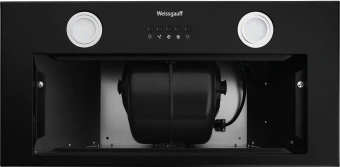 Вытяжка встраиваемая Weissgauff Dubhe 60 PB BL черный управление: кнопочное (1 мотор) - купить недорого с доставкой в интернет-магазине