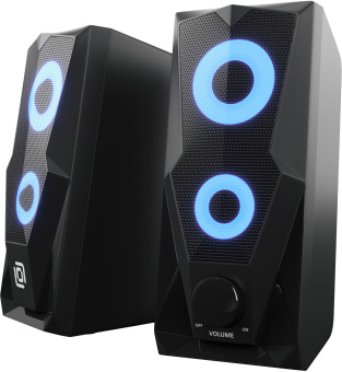 Колонки Оклик OK-127 2.0 черный 6Вт - купить недорого с доставкой в интернет-магазине