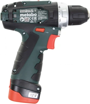 Дрель-шуруповерт Metabo PowerMaxx BS аккум. патрон:быстрозажимной (600079550) - купить недорого с доставкой в интернет-магазине