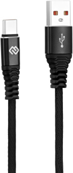 Кабель Digma DG-USBA-С-2M-27W USB (m)-USB Type-C (m) 2м черный - купить недорого с доставкой в интернет-магазине
