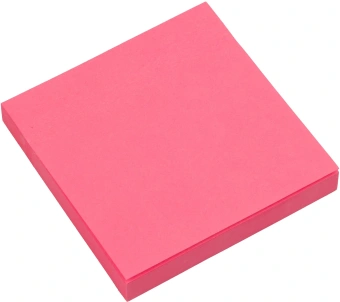 Блок самоклеящийся бумажный Silwerhof Daily 76x76мм 100лист. 75г/м2 неон розовый - купить недорого с доставкой в интернет-магазине