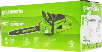 Цепная пила Greenworks GD40CS20X аккум. 2000Вт дл.шины:16" (40cm) (2008807) - купить недорого с доставкой в интернет-магазине