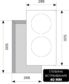 Варочная поверхность Lex EVH 320-0 BL черный - купить недорого с доставкой в интернет-магазине