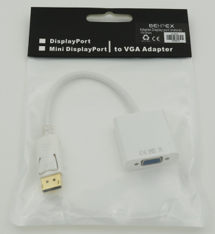 Переходник DisplayPort (m) VGA (f) - купить недорого с доставкой в интернет-магазине