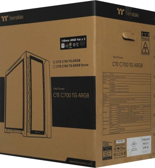 Корпус Thermaltake CTE C700 TG ARGB черный без БП ATX 12x120mm 8x140mm 2x200mm 2xUSB3.0 audio bott PSU - купить недорого с доставкой в интернет-магазине