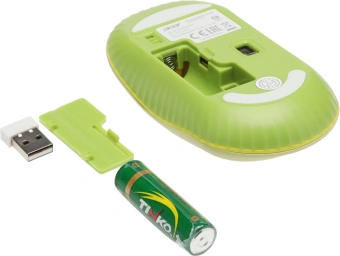 Мышь Acer OMR205 зеленый/желтый оптическая 1200dpi беспров. USB для ноутбука 3but (ZL.MCEEE.02J) - купить недорого с доставкой в интернет-магазине