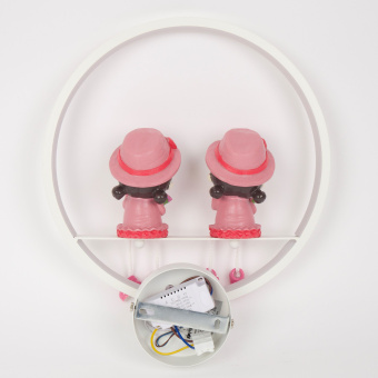 Светильник Hiper Twins H061-1 19Вт 4000K цв.св.:белый нейтральный розовый/белый - купить недорого с доставкой в интернет-магазине