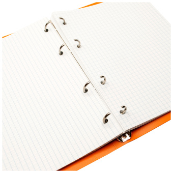 Тетрадь на кольцах Silwerhof 80л. клет. A5 пластик кольца оранжевый - купить недорого с доставкой в интернет-магазине