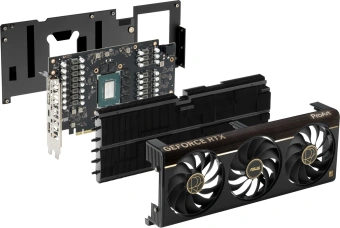 Видеокарта Asus PCI-E 5.0 PROART-RTX5080-O16G NVIDIA GeForce RTX 5080 16Gb 256bit GDDR7 2700/30000 HDMIx1 DPx3 HDCP Ret - купить недорого с доставкой в интернет-магазине