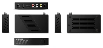 Ресивер DVB-T2 Starwind CT-140 черный - купить недорого с доставкой в интернет-магазине