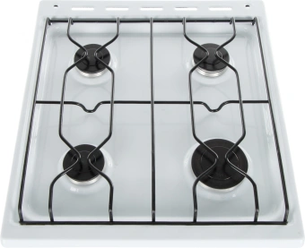 Плита Газовая Flama RG 24019 W белый (без крышки) реш.сталь - купить недорого с доставкой в интернет-магазине