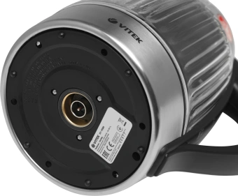 Чайник электрический Vitek VT-7030 1.8л. 2200Вт черный/серебристый корпус: стекло - купить недорого с доставкой в интернет-магазине