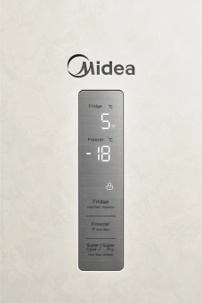 Холодильник Midea MDRB522MGE33OD 2-хкамерн. бежевый инвертер - купить недорого с доставкой в интернет-магазине