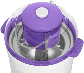 Мороженица Kitfort КТ-1847 12Вт 1500мл. фиолетовый/белый - купить недорого с доставкой в интернет-магазине