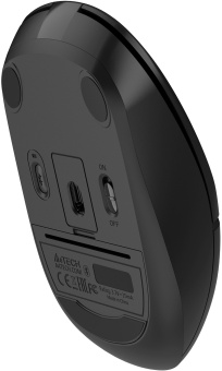 Мышь A4Tech Fstyler FB12S черный оптическая 1200dpi silent беспров. BT/Radio USB 2but (FB12S USB BLACK) - купить недорого с доставкой в интернет-магазине