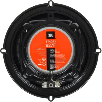 Колонки автомобильные JBL Stage3 627F (без решетки) 225Вт 92дБ 3Ом 16см (6.5дюйм) (ком.:2кол.) коаксиальные двухполосные - купить недорого с доставкой в интернет-магазине