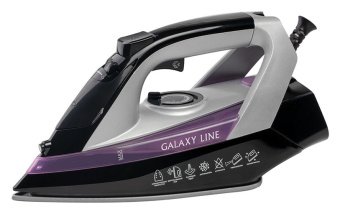 Утюг Galaxy Line GL 6128 2200Вт черный/фиолетовый - купить недорого с доставкой в интернет-магазине
