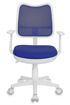 Кресло детское Бюрократ Ch-W797 синий сиденье синий TW-10 сетка/ткань крестов. пластик пластик белый - купить недорого с доставкой в интернет-магазине