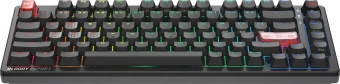 Клавиатура A4Tech MS76 механическая черный USB Multimedia for gamer LED кабель 1.8м - купить недорого с доставкой в интернет-магазине