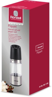 Мельница мех. Rondell Piquant RD-1106 для перца/соли стальной/черный - купить недорого с доставкой в интернет-магазине