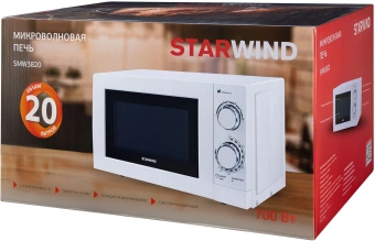 Микроволновая Печь Starwind SMW3820 20л. 700Вт белый - купить недорого с доставкой в интернет-магазине