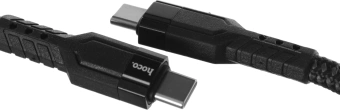 Кабель Hoco U110 Type-C to Type-C USB Type-C (m)-USB Type-C (m) 1.2м черный коробка - купить недорого с доставкой в интернет-магазине