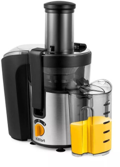 Соковыжималка центробежная Kitfort КТ-1138 800Вт рез.сок.:1000мл. черный/нержавеющая сталь - купить недорого с доставкой в интернет-магазине