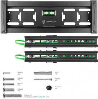 Кронштейн для телевизора Onkron TM4 черный 17"-43" макс.36.5кг настенный наклон - купить недорого с доставкой в интернет-магазине