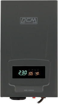 Стабилизатор напряжения Powercom WM-1000VA 800Вт 1000ВА графитовый - купить недорого с доставкой в интернет-магазине