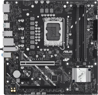 Материнская плата Asus PRIME B860M-A WIFI Soc-1851 Intel B860 4xDDR5 mATX AC`97 8ch(7.1) 2.5Gg RAID+HDMI+DP - купить недорого с доставкой в интернет-магазине