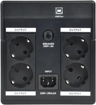 Источник бесперебойного питания ITK Electra EET-1200VA-1-002-S 720Вт 1200ВА черный - купить недорого с доставкой в интернет-магазине