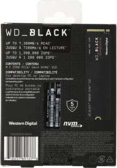 Накопитель SSD WD PCIe 4.0 x4 4000GB WDS400T2X0E Black SN850X M.2 2280 - купить недорого с доставкой в интернет-магазине