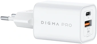 Сетевое зар./устр. Digma Pro DPW6C 65W 3.25A (PD+QC) USB-C/USB-A универсальное белый (DPW6С6GX11WH) - купить недорого с доставкой в интернет-магазине