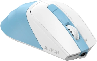 Мышь A4Tech Fstyler FG45CS Air2 голубой/белый оптическая 2000dpi silent беспров. USB для ноутбука 7but (FG45CS AIR2 USB (ICY BLUE)) - купить недорого с доставкой в интернет-магазине